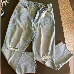 Express High Rise Mom Jeans